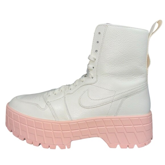 Air Jordan 1 Brooklyn Womens Size 12 Sneaker Boots Sail Legend Pink FJ5737-116 - Picture 1 of 9
